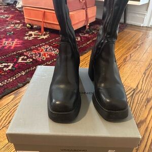 Vagabond Black Heeled Boots for Women